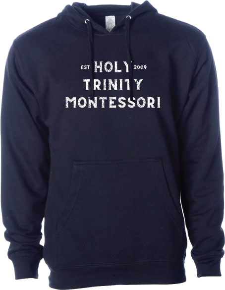 Modern Font Hoodie in Classic Navy
